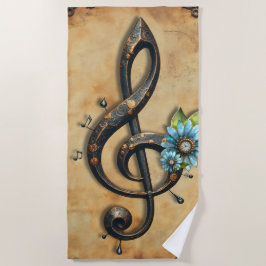 Toalha De Praia Mechanical  clef 