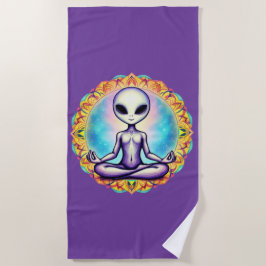 Toalha De Praia Meditação Galáctica