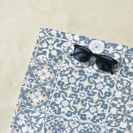 Toalha De Praia Mediterranean Tiles, Moroccan, Majolica, Azulejo