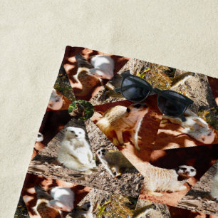 Toalha De Praia Meerkats Em Triângulos, Beach Towel