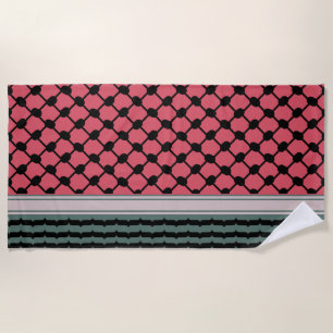 Toalha De Praia Melancia palestiniana Hatta Keffiyeh Kufiya Folk