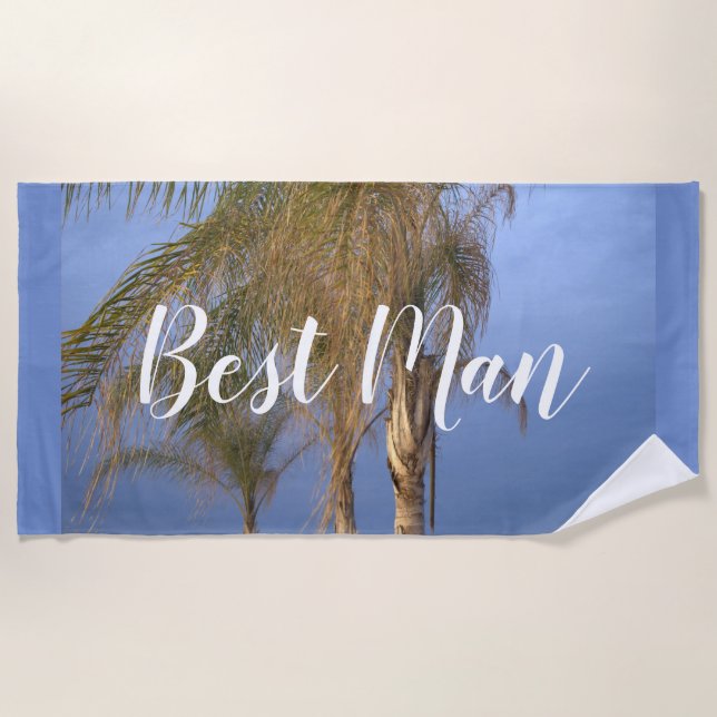 Toalha De Praia Melhor Palm Trees Beach Towel (Frente)