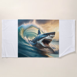 Toalha De Praia Menacing Shark Beach Towel