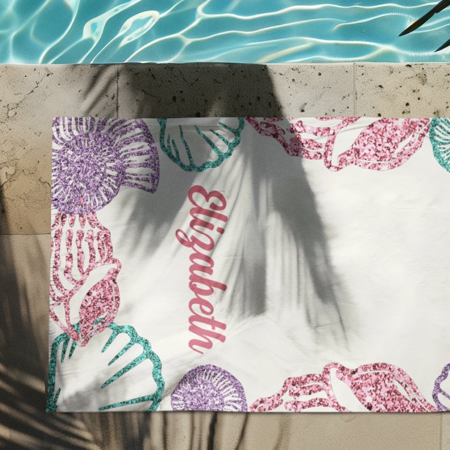 Toalha De Praia Meninas de Conchas (Criador carregado)