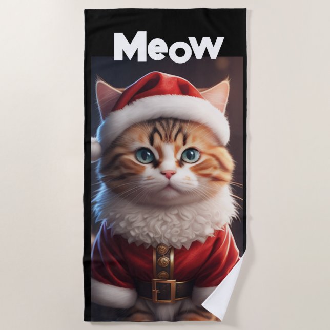 Toalha De Praia Meowy (Frente)