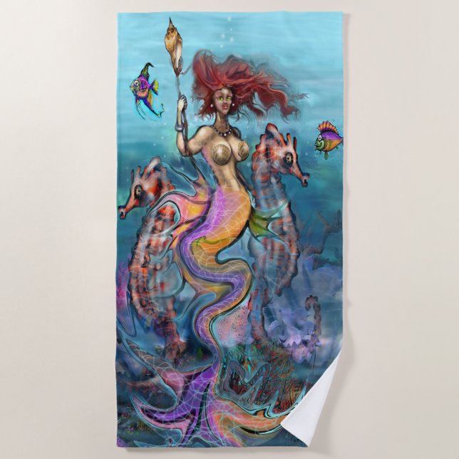 Toalha De Praia Mermaid Beach Towel (Frente)