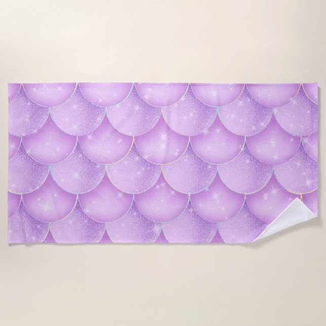 Toalha De Praia Mermaid Design Beach Towel (Frente)