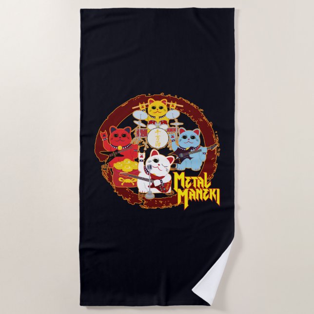 Toalha De Praia Metal Maneki (Frente)
