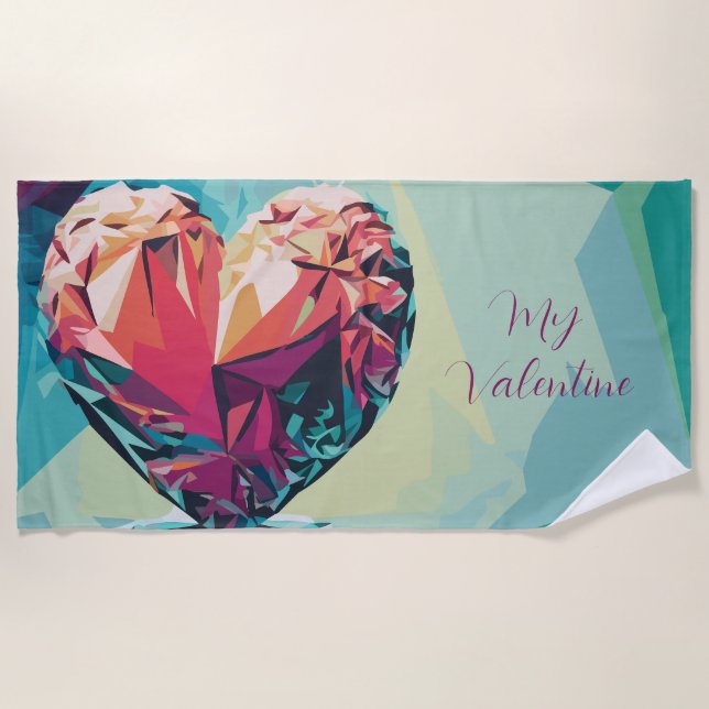 Toalha De Praia Meu Namorados (Frente)