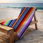 Toalha De Praia Mexicano Bandido Strips Colorida Arco-Íris Espanho<br><div class="desc">Este design foi criado através da arte digital. Pode ser personalizado escolhendo a opção personalizar mais. Entre em contato comigo em colorflowcreations@gmail.com se você quiser usar este design em outro produto. Compre minha pintura de acrílico abstrato original para venda em www.etsy.com/shop/colorflowart. Veja mais das minhas criações ou siga-me em www.facebook.com/colorflowcreations,...</div>