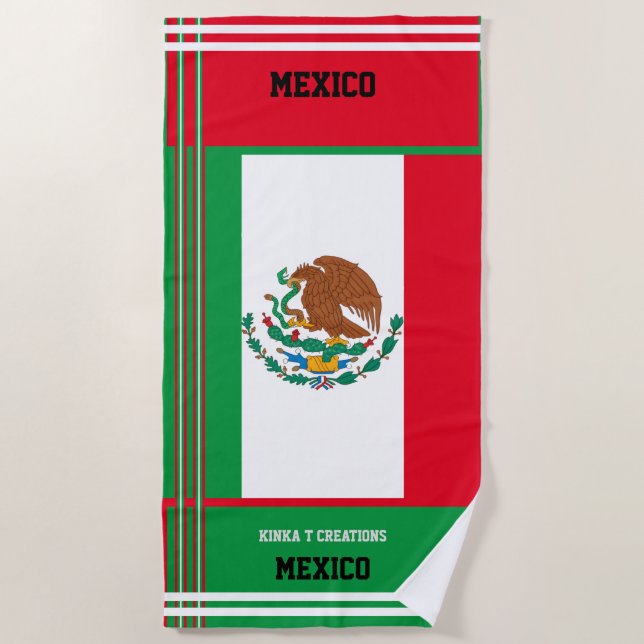 Toalha De Praia México (Frente)