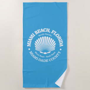 Toalha De Praia Miami Beach (concha)