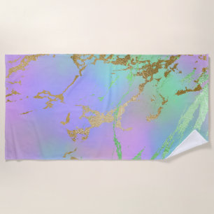 Toalha De Praia Milênio Marble Jogo-Arco-Íris Coletivo Ombre