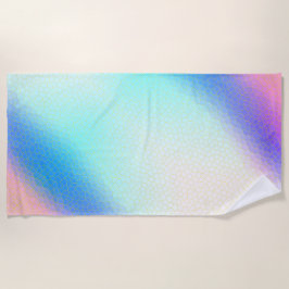 Toalha De Praia Minimalismo Abstrato Art Pale Turquesa Rosa Púrpur