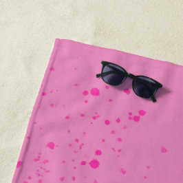 Toalha De Praia Minimalismo Rosa