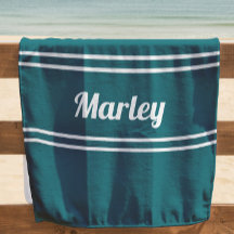 Mínimo Moderno Monograma Script Modelo Teal Verde