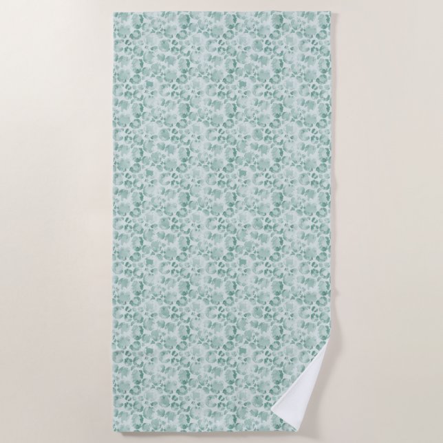 Toalha De Praia Mint Leopard Print (Frente)