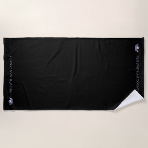 Toalha De Praia Miss América Custom Lilac Crown Beach Towel