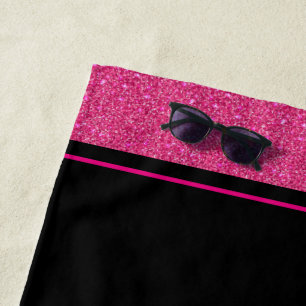 Toalha De Praia Miss América estilo Pageant Glitter Beach Towel