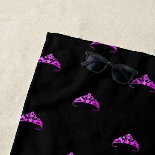 Toalha De Praia Miss America Rodeo USA Tiara Crown Beach Towel