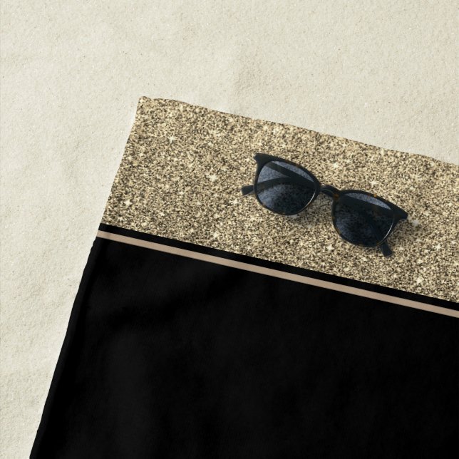 Toalha De Praia Miss EUA estilo Glitter Beach Towel (In Situ)