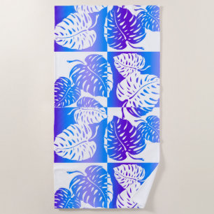 Toalha De Praia Mistura Tropical Havaiana Tropical Makua Monstera