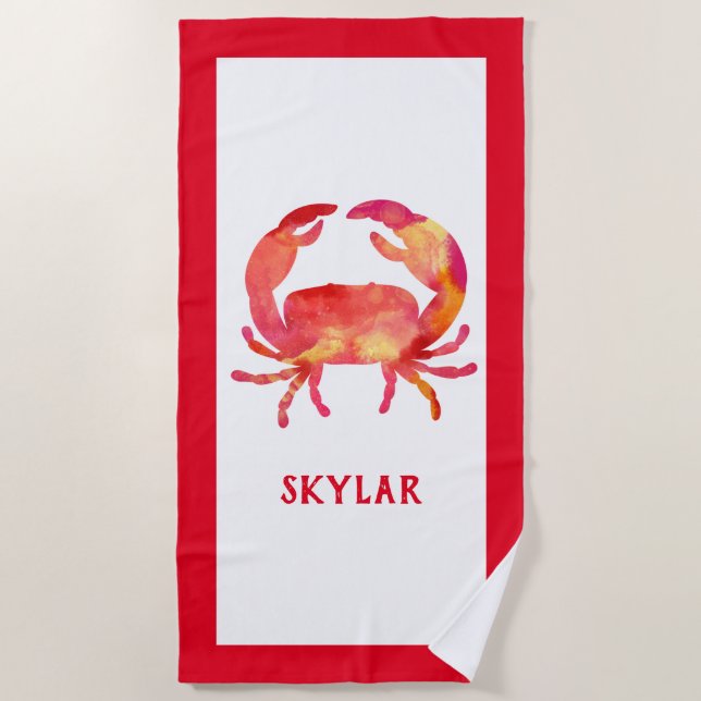 Toalha De Praia Miúdos vermelhos do fuzileiro naval da vida (Frente)
