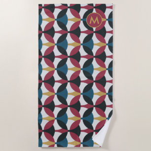 Toalha De Praia Mod Pattern Beach Towel com Monograma