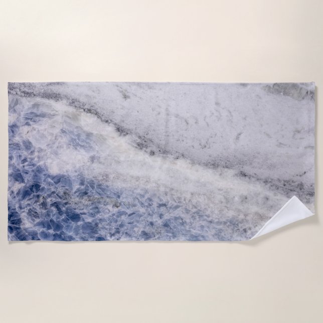 Toalha De Praia Modern Zen Bleu (Frente)