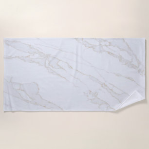 Toalha De Praia Modern Zen White