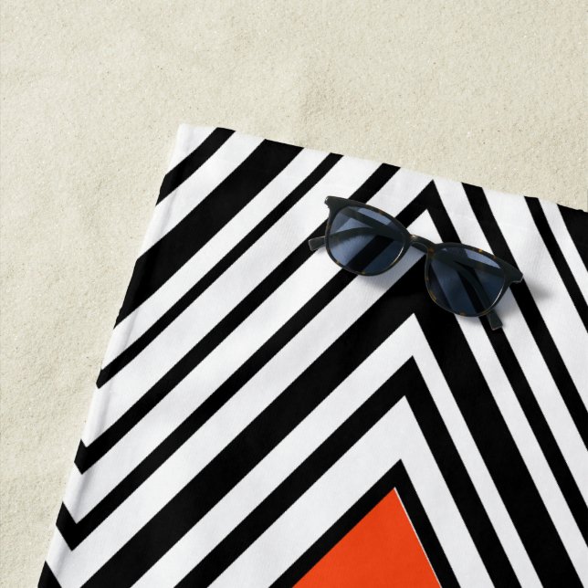 Toalha De Praia Moderno do Médio do século abstrato (In Situ)