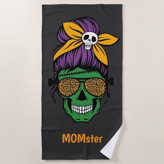 Toalha De Praia MOMster (Frente)