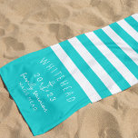 Toalha De Praia Monograma Azul Aqua Azul de Ancoragem Náutica<br><div class="desc">Bebidas de Praia: Atualize o Dia da Praia com a Nossa Torre Monográfica Náutica de Stripe Monograma Pegue seu dia de praia em marcha com o acessório perfeito - nossa Torre Náutica de Ancora Monograma Praia! Com seu design ousado e toques pessoais, cada viagem à costa será memorável. 🏖️ 🛡️...</div>