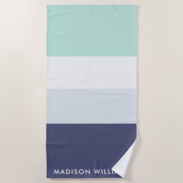 Toalha De Praia Monograma - Na moda de distribuição horizontal de