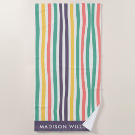 Toalha De Praia monograma,nome,