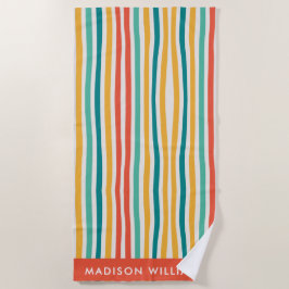 Toalha De Praia monograma,nome,