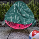 Toalha De Praia Monograma Personalizado de Script de Nome Personal<br><div class="desc">Este design pode ser personalizado na área fornecida pela alteração da foto e/ou do texto. Ou pode ser personalizado escolhendo o clique para personalizar outra opção e excluir ou alterar a cor do plano de fundo, adicionar texto, alterar a cor ou o estilo do texto ou excluir o texto de...</div>