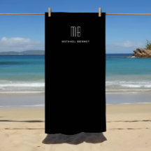 Monograma preto moderno