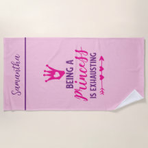 Monograma Rosa Roxo Ser Princesa é Exaustivo