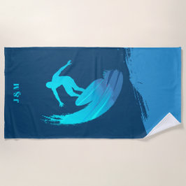 Toalha De Praia Monograma - Verão náutico