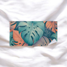 Monstera Tropical Watercolor Granulosa Folhas de P