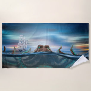 Toalha De Praia Monstro do Mar Kraken