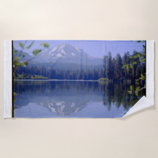 Toalha De Praia Montanha Lake Custom Beach Towel
