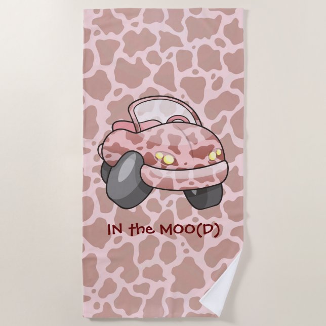 Toalha De Praia Moo Car (Frente)