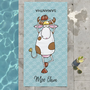 Toalha De Praia Moo Ohm Cow