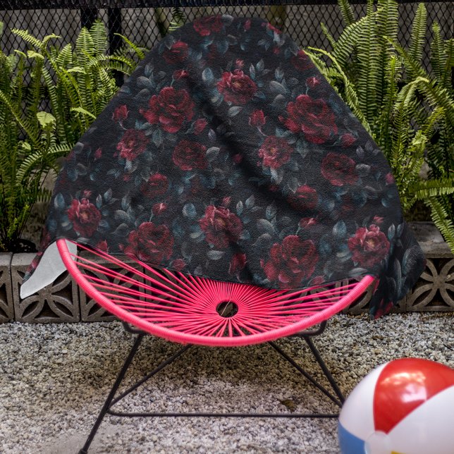 Toalha De Praia Moody Burgundy rosa (Criador carregado)