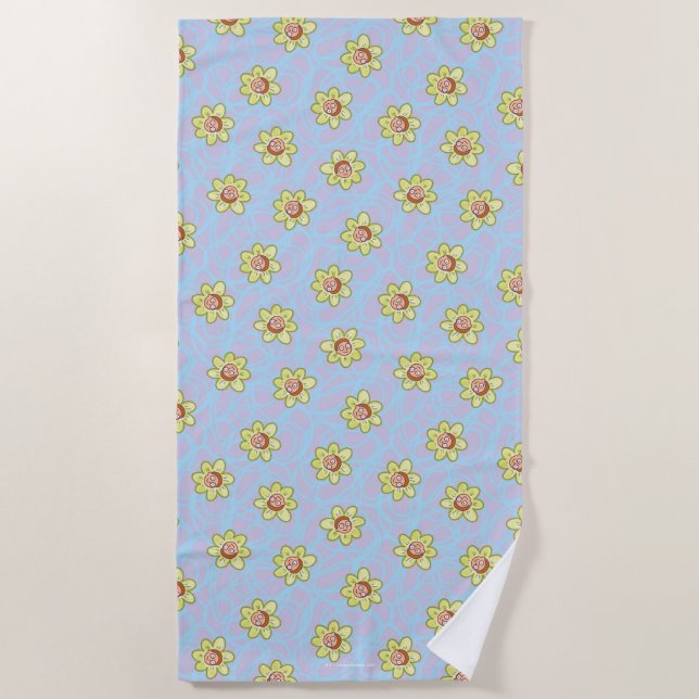 Toalha De Praia Morty Flower Pattern (Frente)
