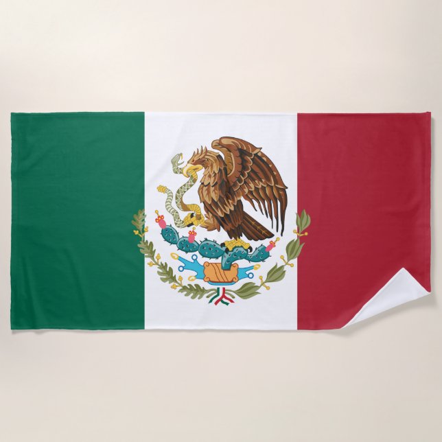 Toalha De Praia Mostre suas cores - México (Frente)