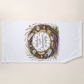 Toalha De Praia Mothers Create Sanctuaries Of Safety