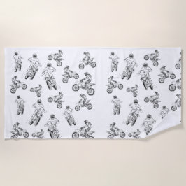 Toalha De Praia Moto Cross